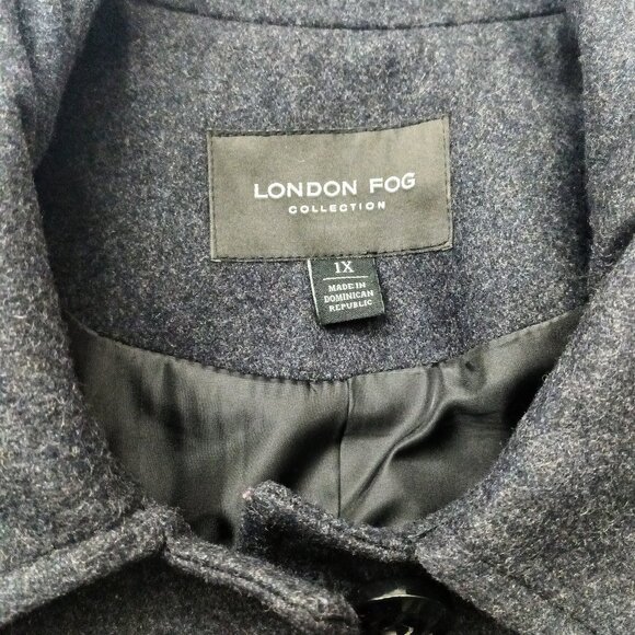 LONDON FOG Collections Women's Pea coat. Plus Size 1X - Picture 6 of 8